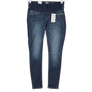 Levi Strauss‎ Women Stretch Blue Maternity Baby Bump Skinny Jeans Size Small NWT